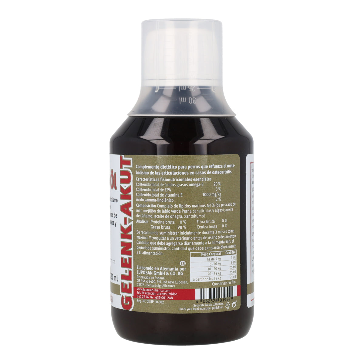 Lupo Gelenköl Huile Chondroprotectrice pour Chiens 250 ml
