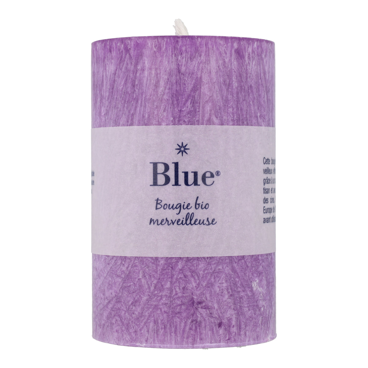 Chandelles stéarine grande taille couleurs assorties 75 x 120 mm 483 g Bleu 6 unités
