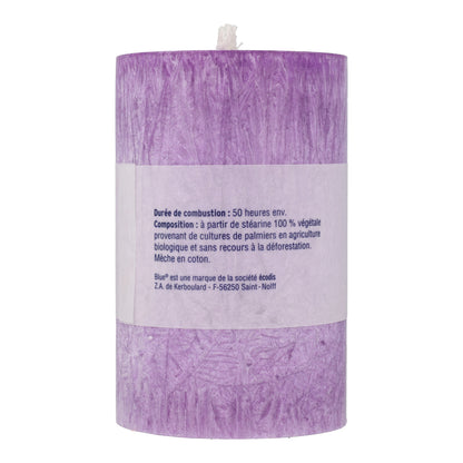 Chandelles stéarine grande taille couleurs assorties 75 x 120 mm 483 g Bleu 6 unités