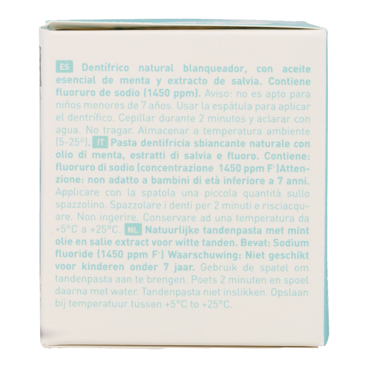 Dentifrice White pot en verre avec fluor 100ml