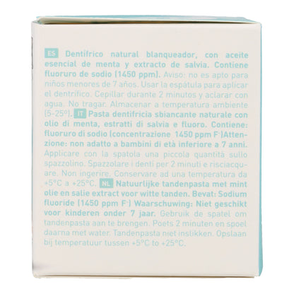 Dentifrice White pot en verre avec fluor 100ml