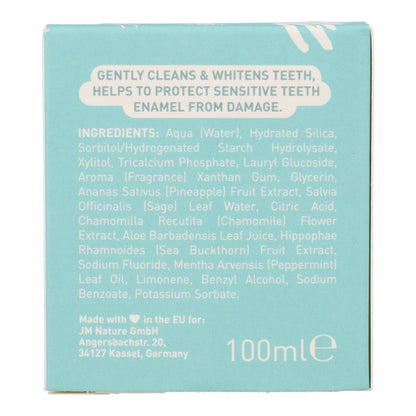 Dentifrice White pot en verre avec fluor 100ml