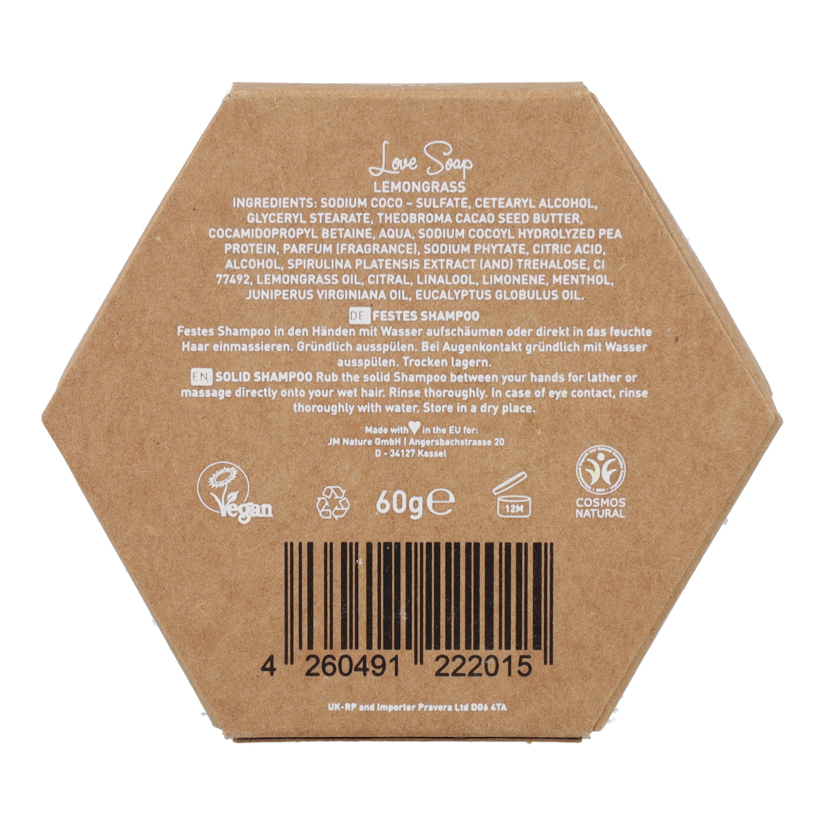 Shampoing solide Citronnelle 60g