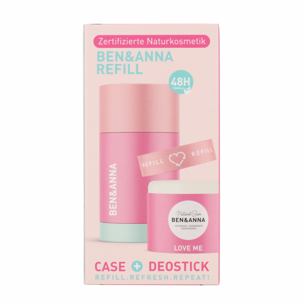 Déodorant Love Me Rechargeable et recharge Ben&Anna 40 g