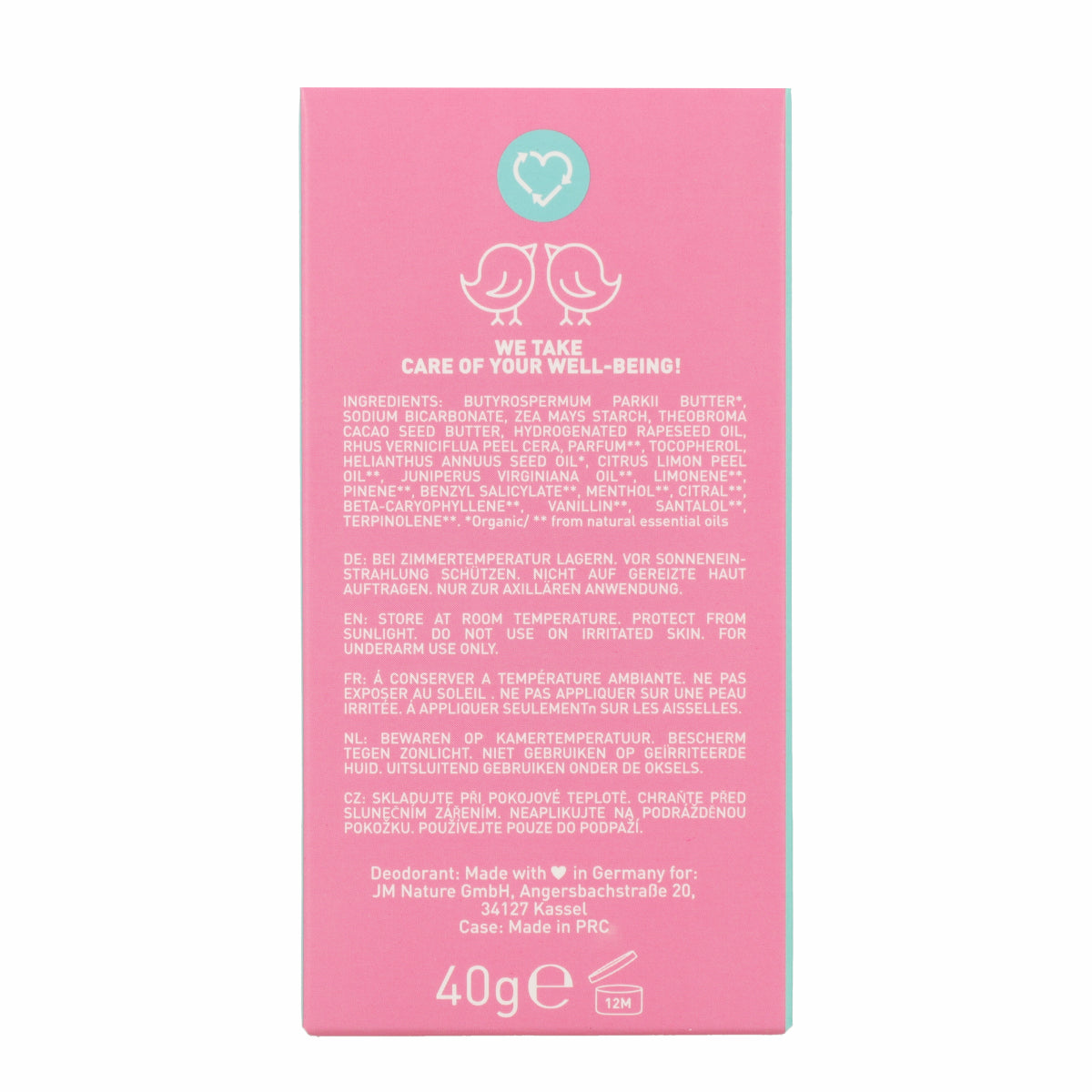 Déodorant Love Me Rechargeable et recharge Ben&Anna 40 g