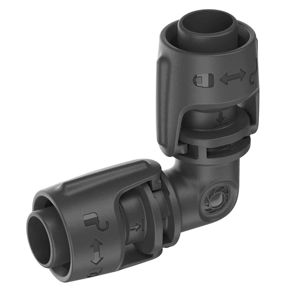 Codo 13 mm Junta en L (1/2") x5 Microdripsystem Gardena