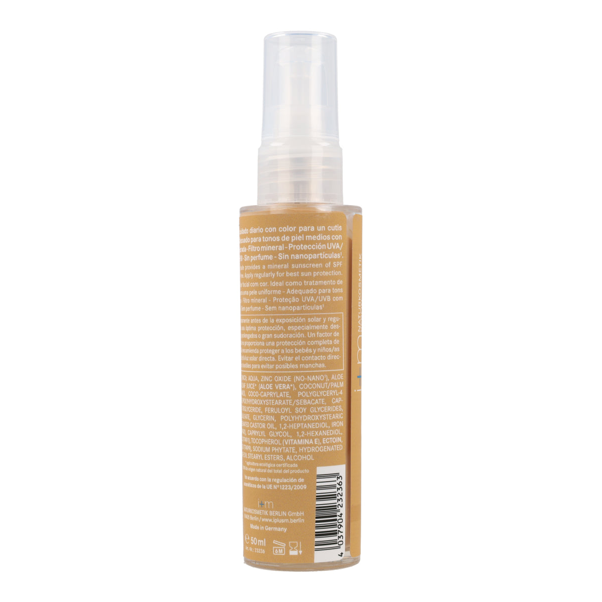 Crème visage teintée Moyen-Doré I+M SPF50 50 ml