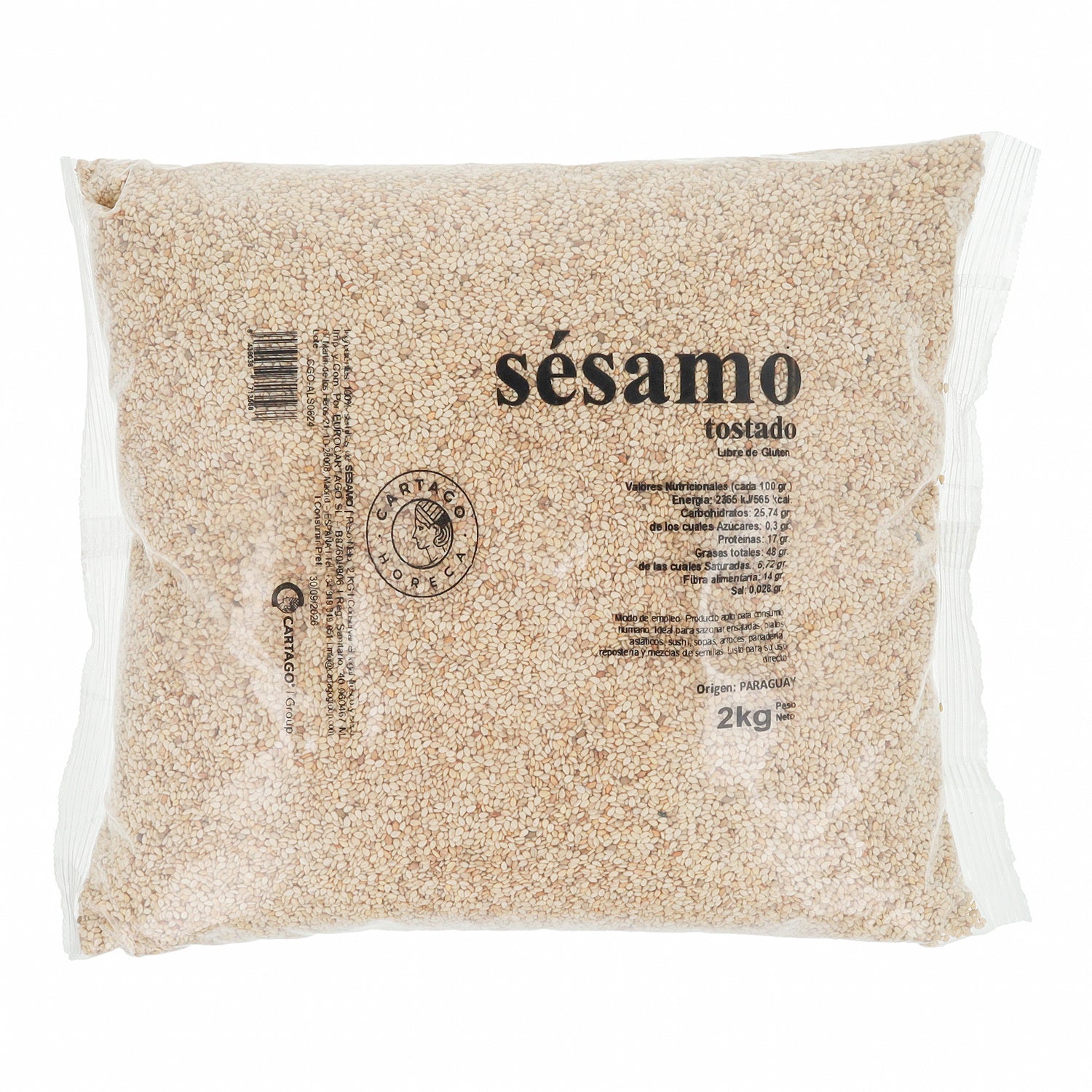 Sésamo Tostado 2Kg Cartago Horeca