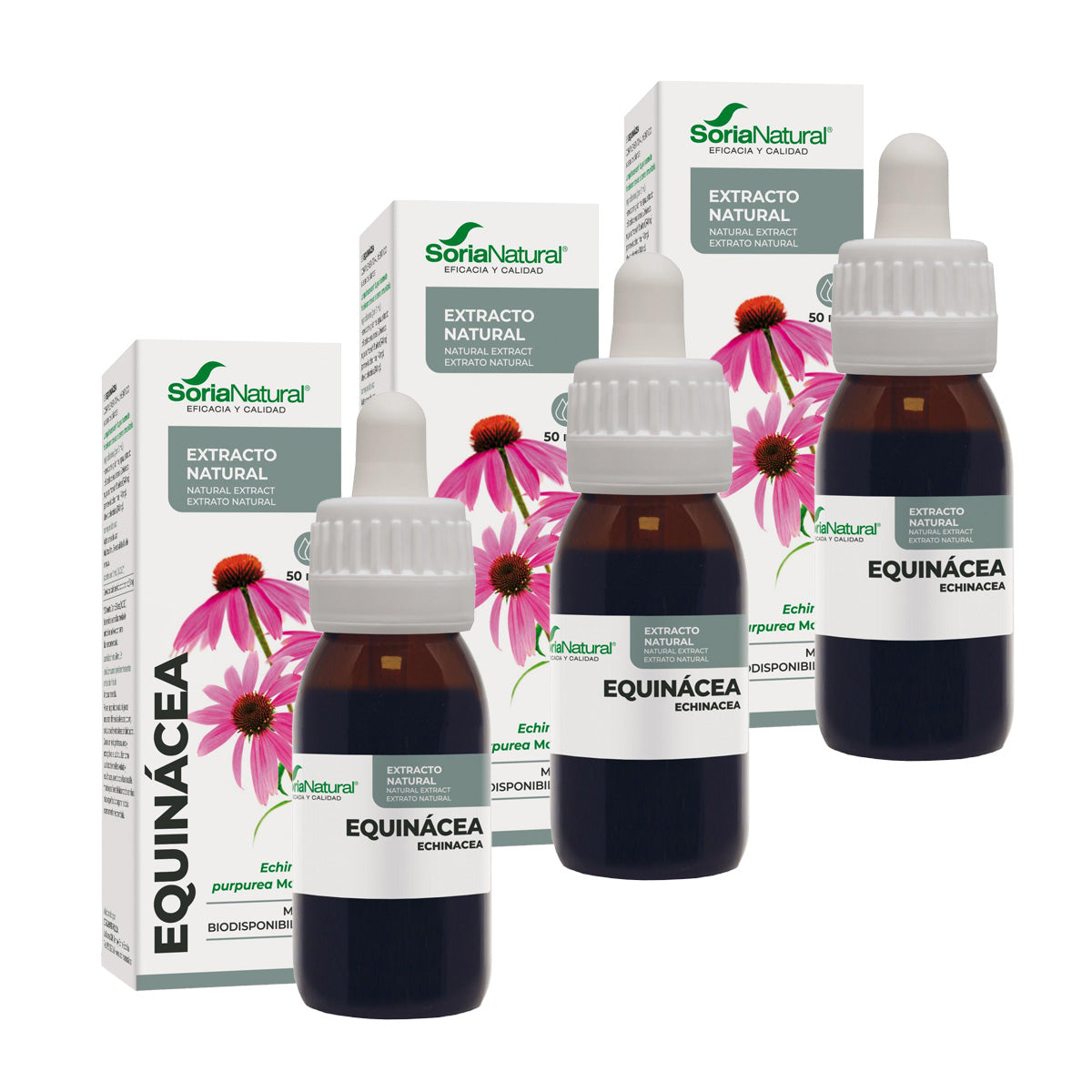 Pack 3x Extracto de Equinácea Soria Natural, 50 ml