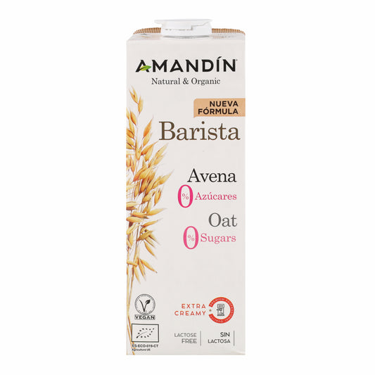 Boisson à l'Avoine Barista 0% Sucres Bio Amandin 1L