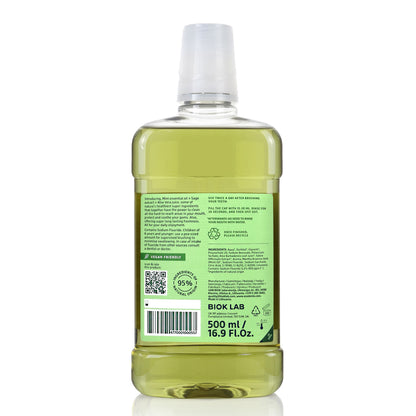Bain de bouche multifonction Menthe et Sauge EcoDenta 500 ml