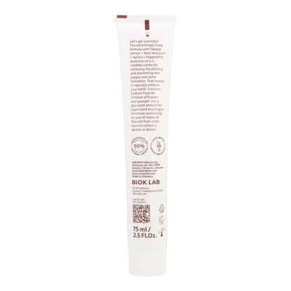 Pasta dental Blanqueadora con Extracto de Papaya Bio EcoDenta 75 ml