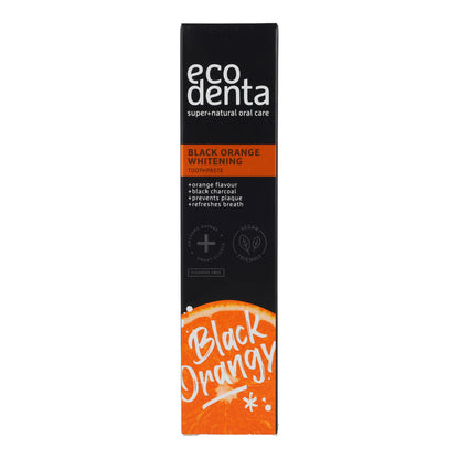 Dentifrice Noir Blanchissant saveur Orange EcoDenta 100 ml