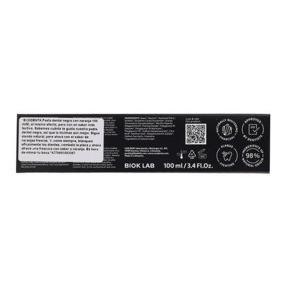 Dentifrice Noir Blanchissant saveur Orange EcoDenta 100 ml