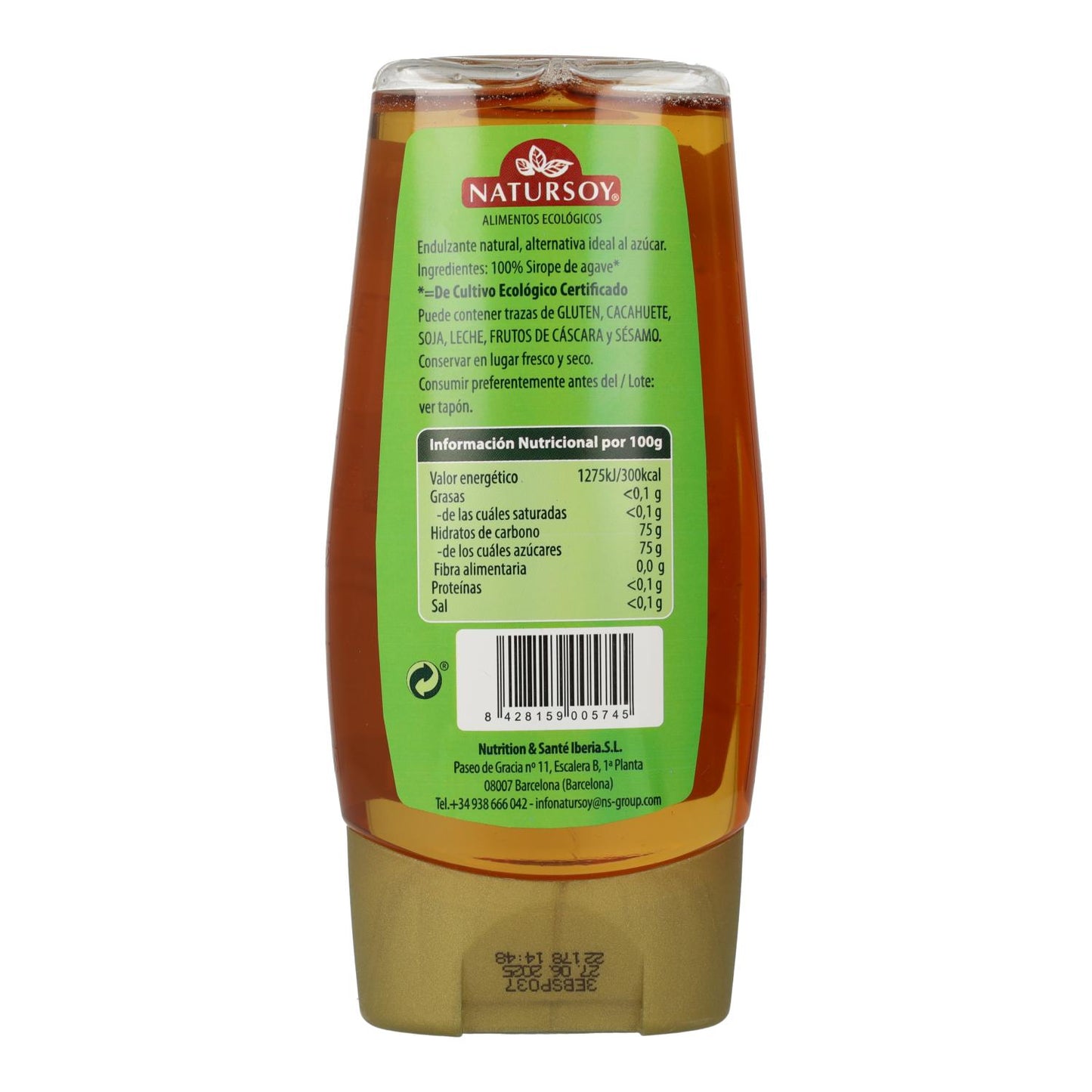 Sirope de ágave ECO Natursoy 350 g