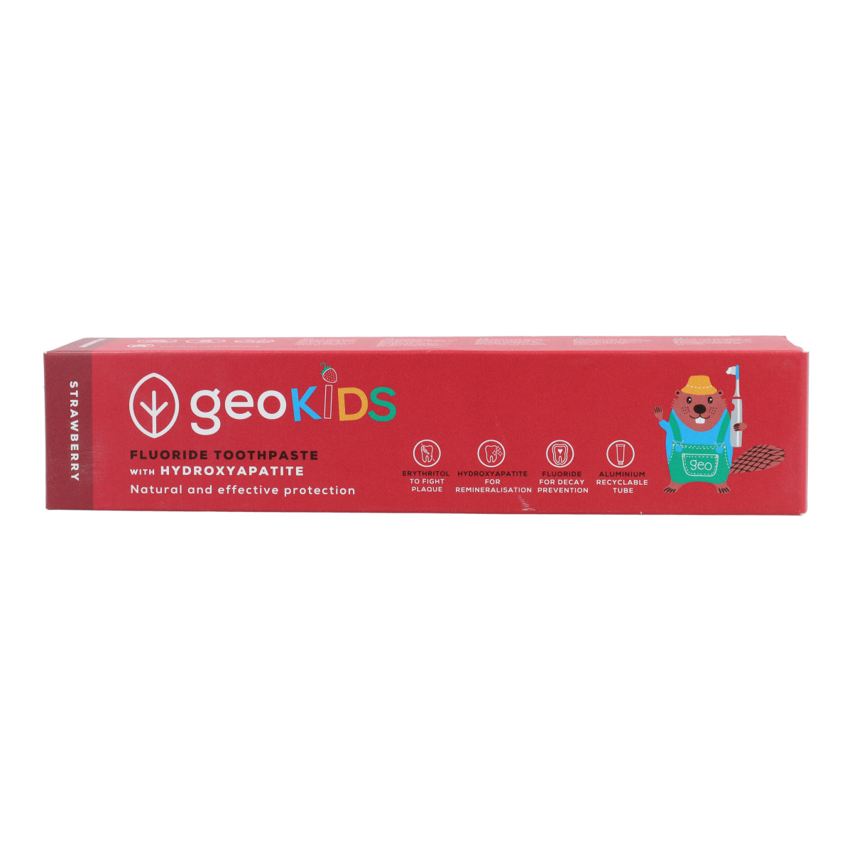 Pasta de dientes para niños con flúor Infantil Fresa Georganics 75 ml