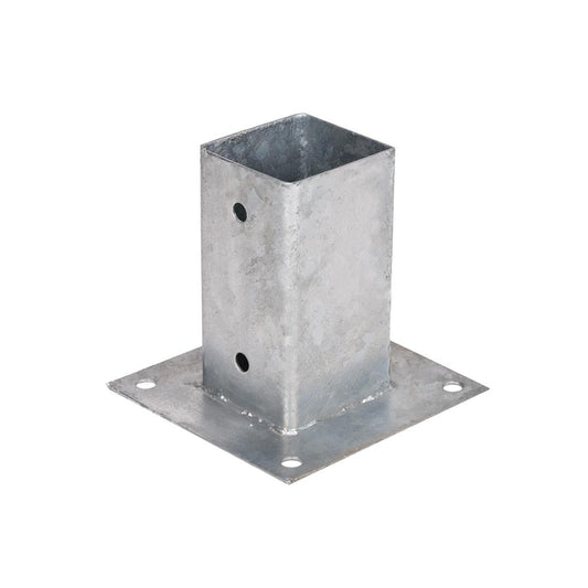 Soporte Anclaje metálico cuadrado para postes y pérgolas Faura 9x9