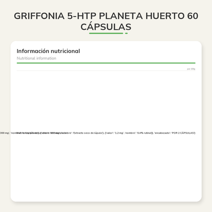 Información nutricional