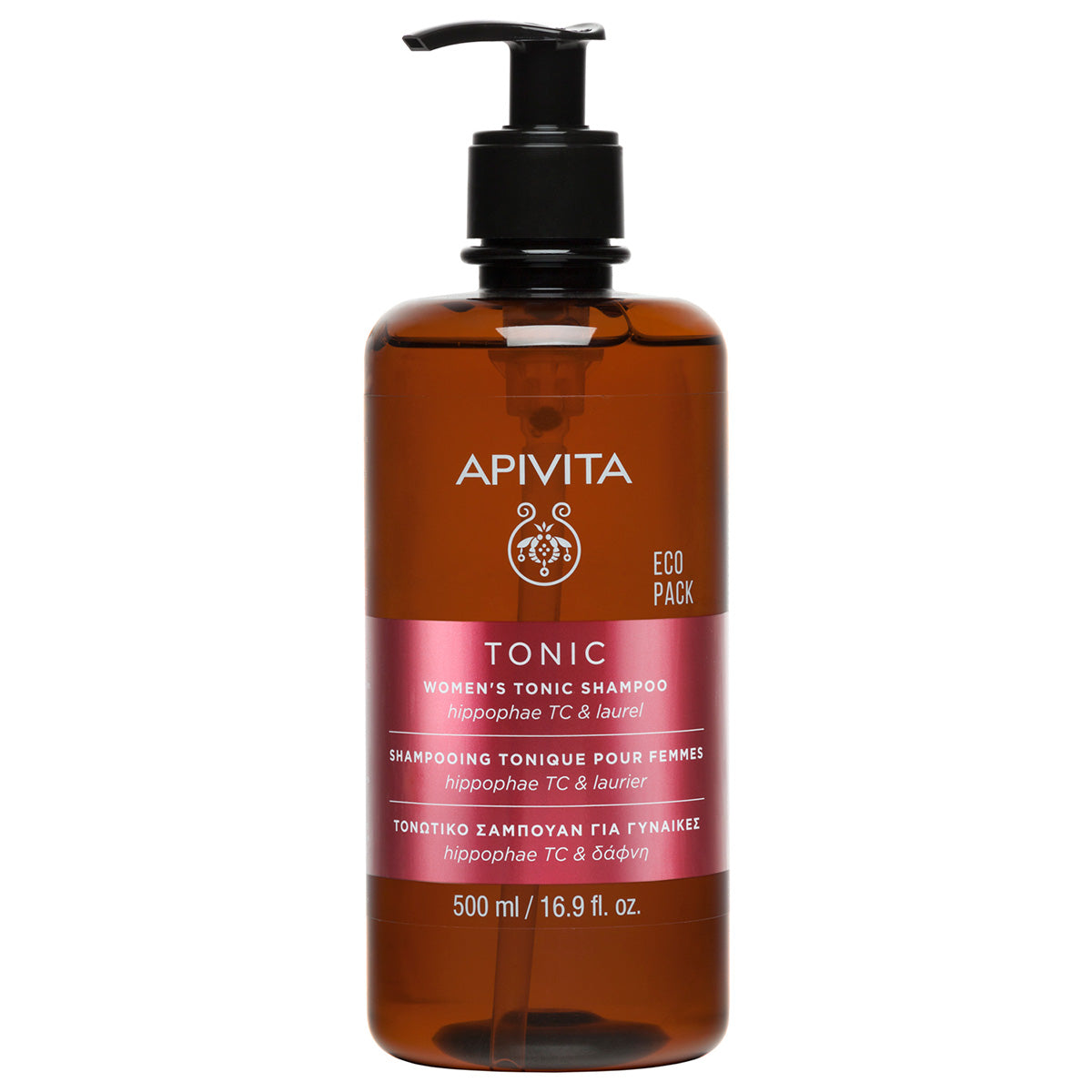Champú tonificante para mujeres para la caída del cabello - ECOPACK APIVITA, 500 ml