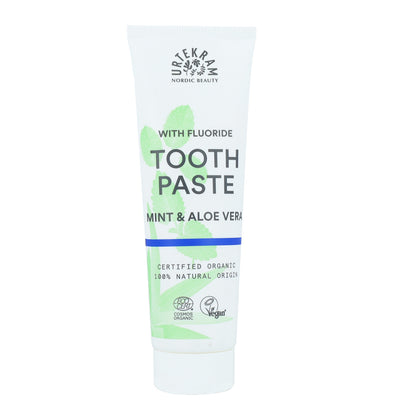 Dentífrico Menta con Flúor orgánico Urtekram 75 ml