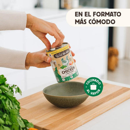 Lata Filosofía BARF de POLLO Wild Balance 400gr
