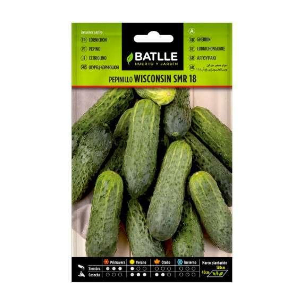 Semillas de Pepinillo Wisconsin SMR 18 Batlle