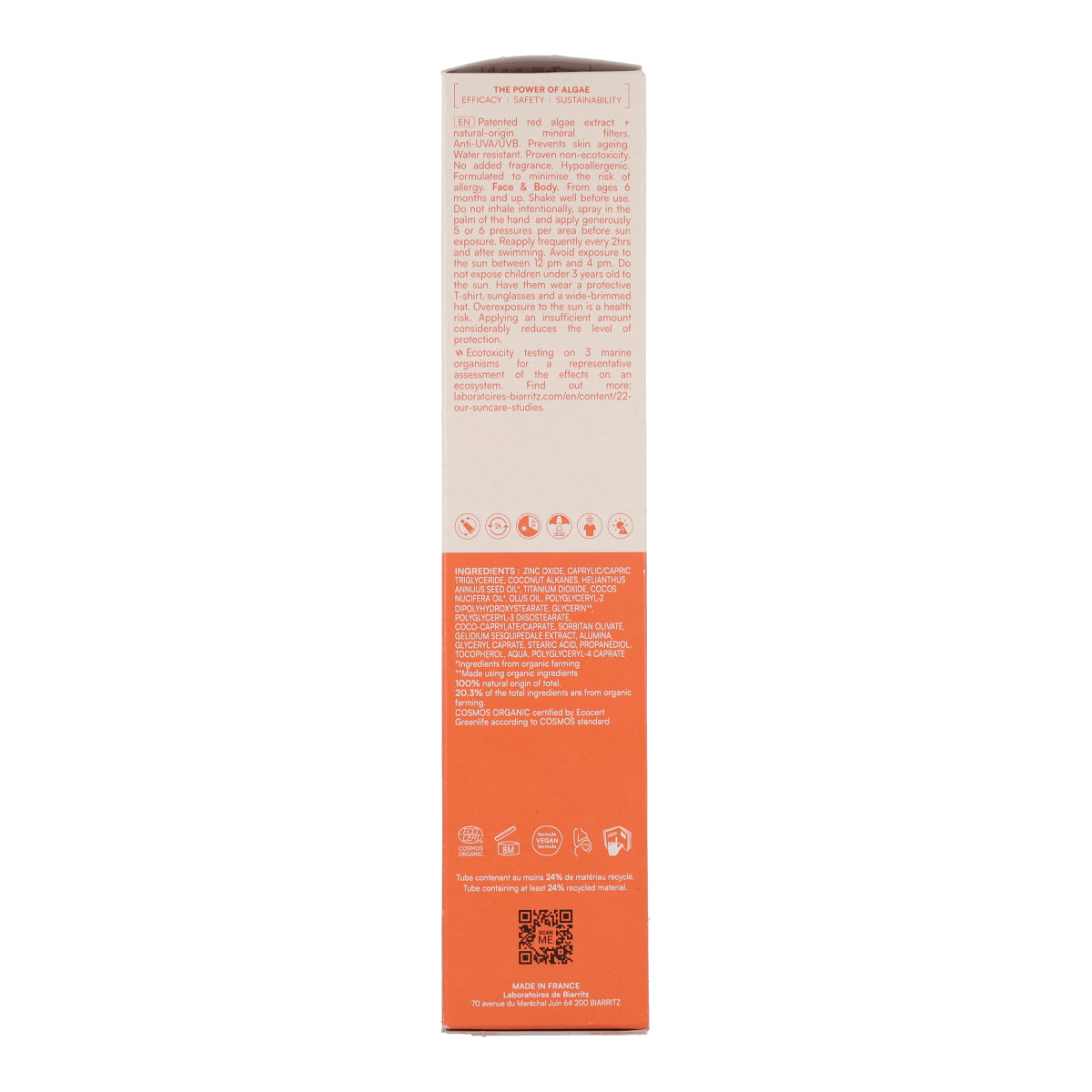 Spray solaire visage & corps spf 50+ Biarritz 150 ml