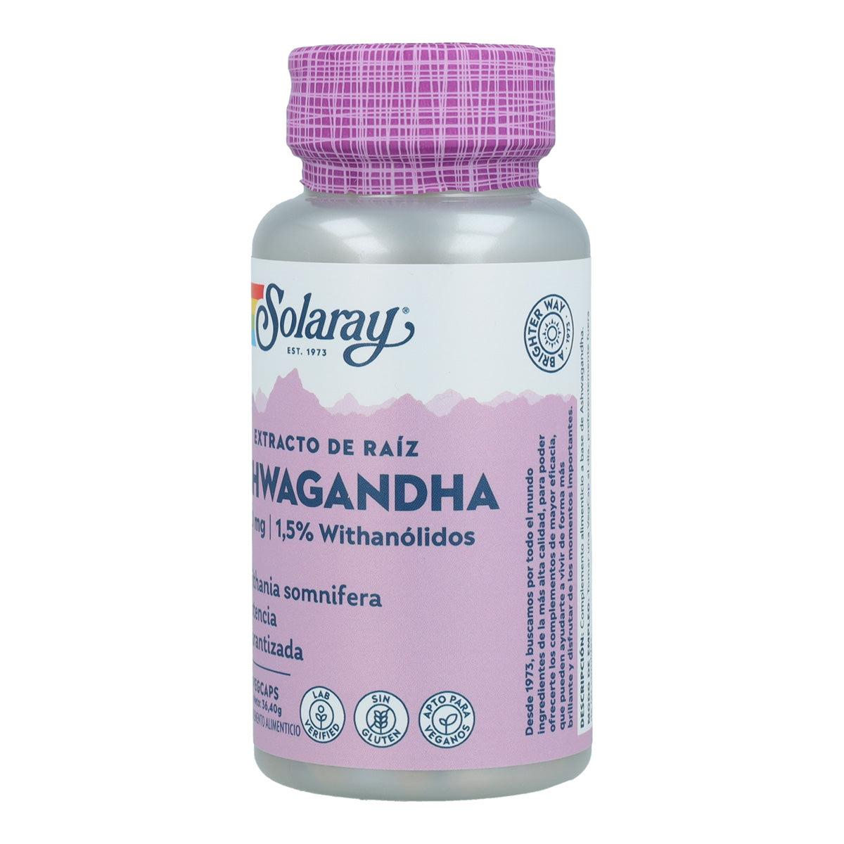 Ashwagandha Solaray 60 cápsulas