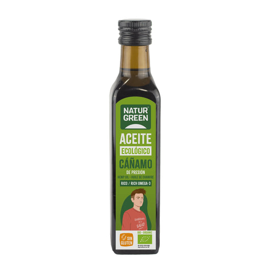 Huile de chanvre bio, NaturGreen 250 ml