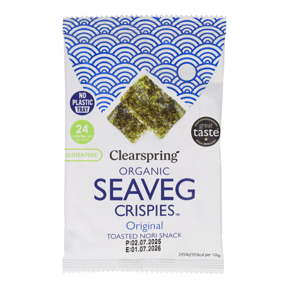 Snack aux algues nori grillées bio Clearspring 4 g