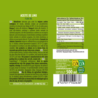 Huile de lin BIO NaturGreen 500 ml
