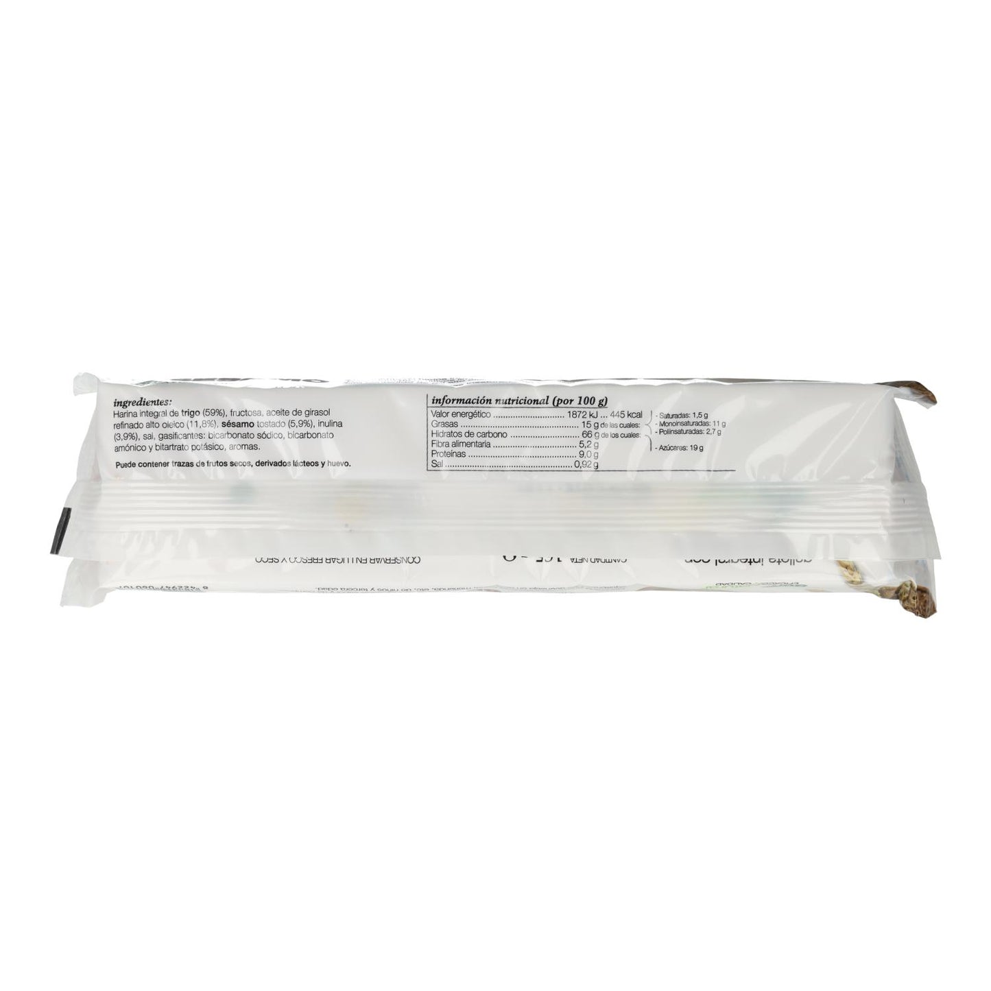 Galletas integrales de Sésamo Soria Natural 160 g