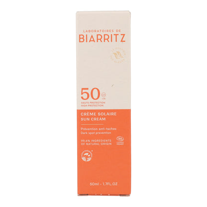 Crème solaire visage SPF 50 Laboratoires Biarritz 50 ml