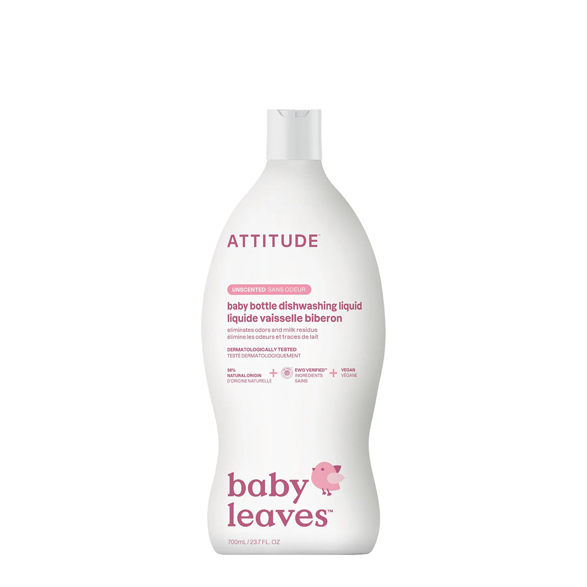 Lavavajillas y limpiabiberones sin perfume,  Attitude, 700 ml