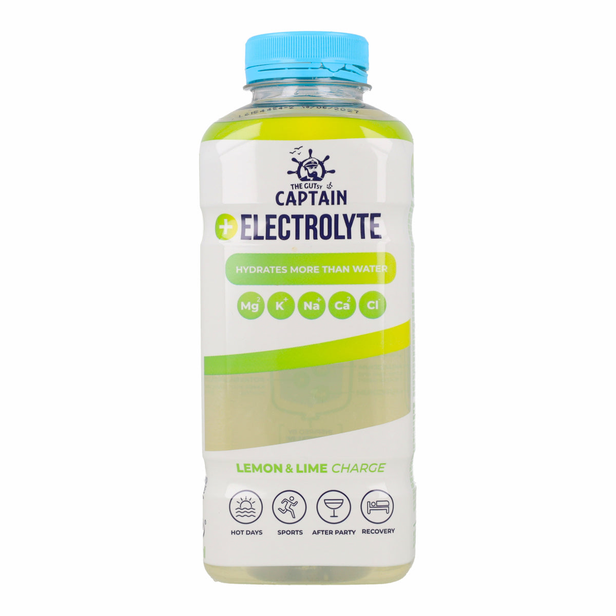 Boisson naturelle Électrolyte Citron Vert-Citron Pet The Gutsy Captain 600 ml