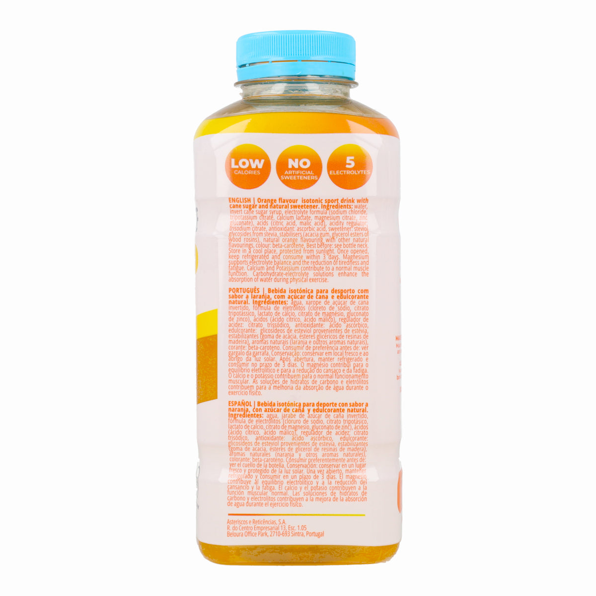 Boisson Naturelle Électrolyte Orange Pet The Gutsy Captain 600 ml