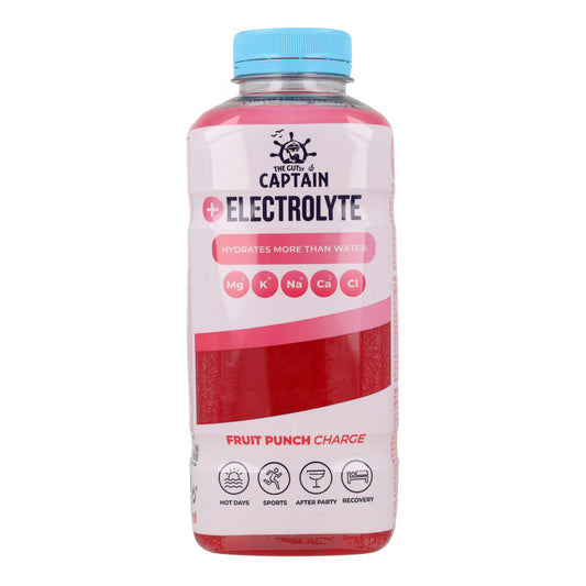 Boisson naturelle aux électrolytes Punch aux fruits Bouteille The Gutsy Captain 600 ml