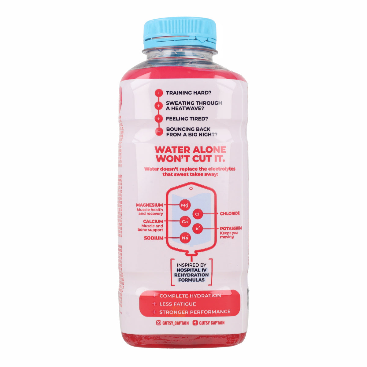 Boisson naturelle aux électrolytes Punch aux fruits Bouteille The Gutsy Captain 600 ml