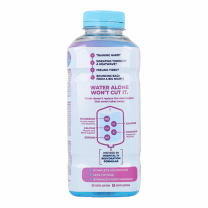 Boisson Électrolyte Naturelle Cool Blue Bouteille The Gutsy Captain 600 ml