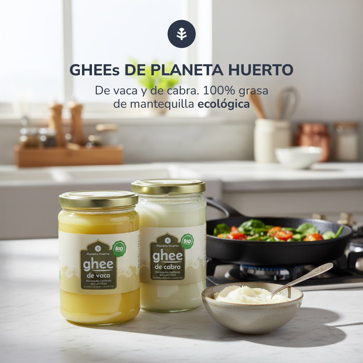 Pack 3x Ghee mantequilla clarificada ECO Planeta Huerto 500 g