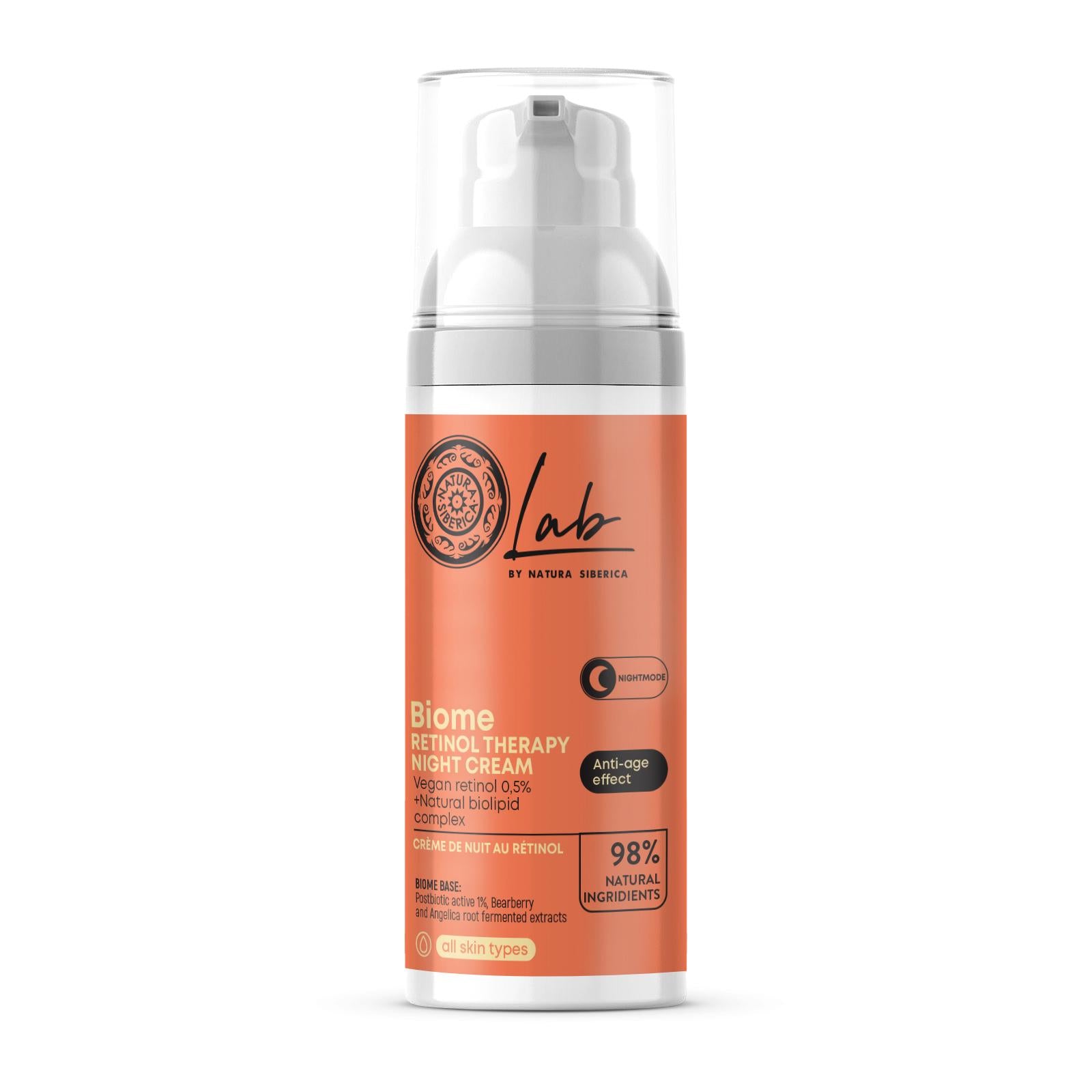 Crema de noche facial retinol Natura Siberica  50 ml