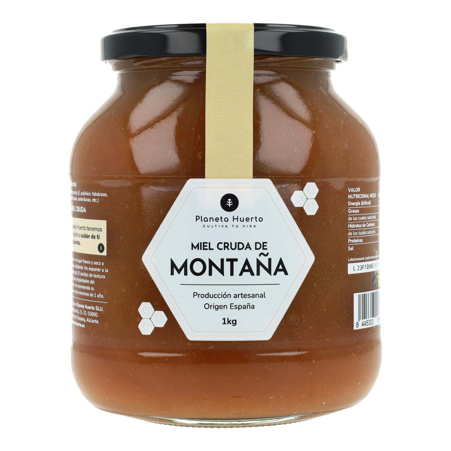 Miel Cruda de Montaña Planeta Huerto 1 Kg