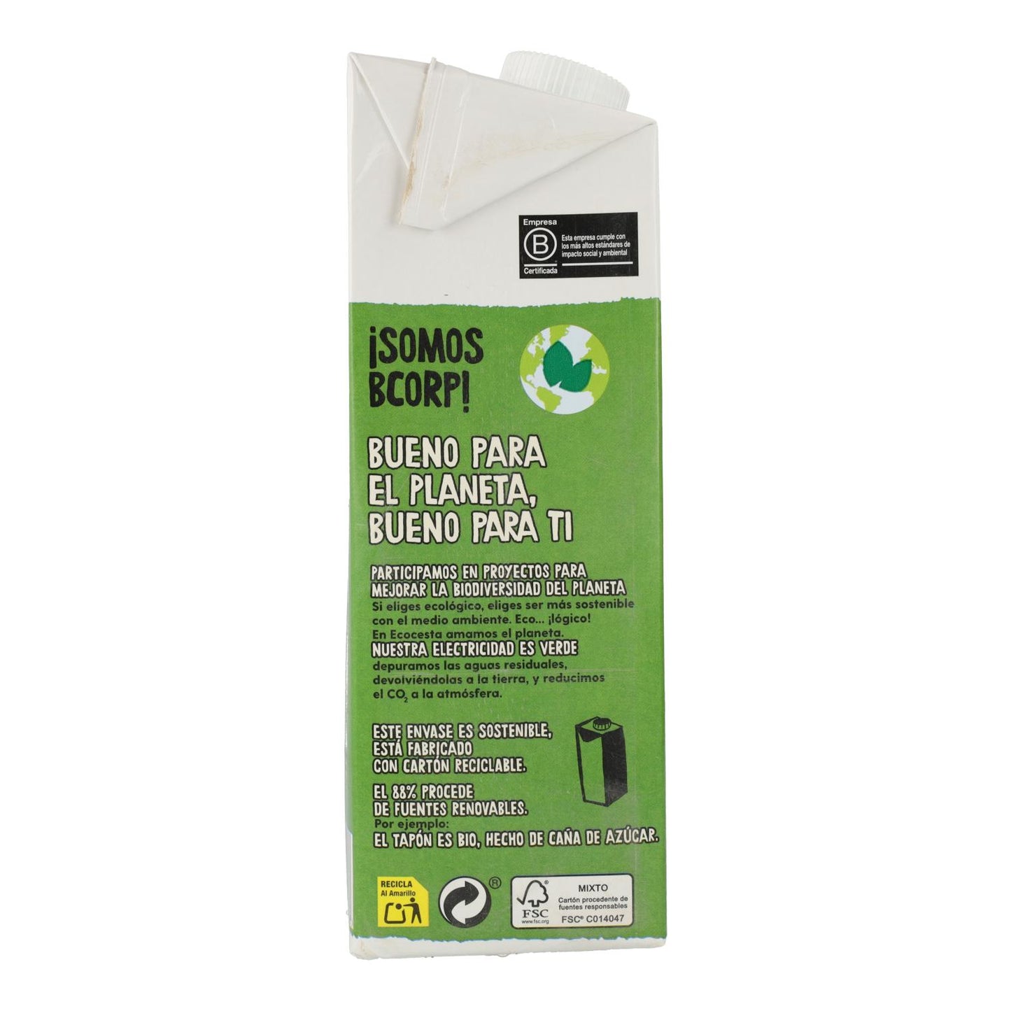 Bebida Vegetal De Trigo Espelta Bio Ecocesta 1L