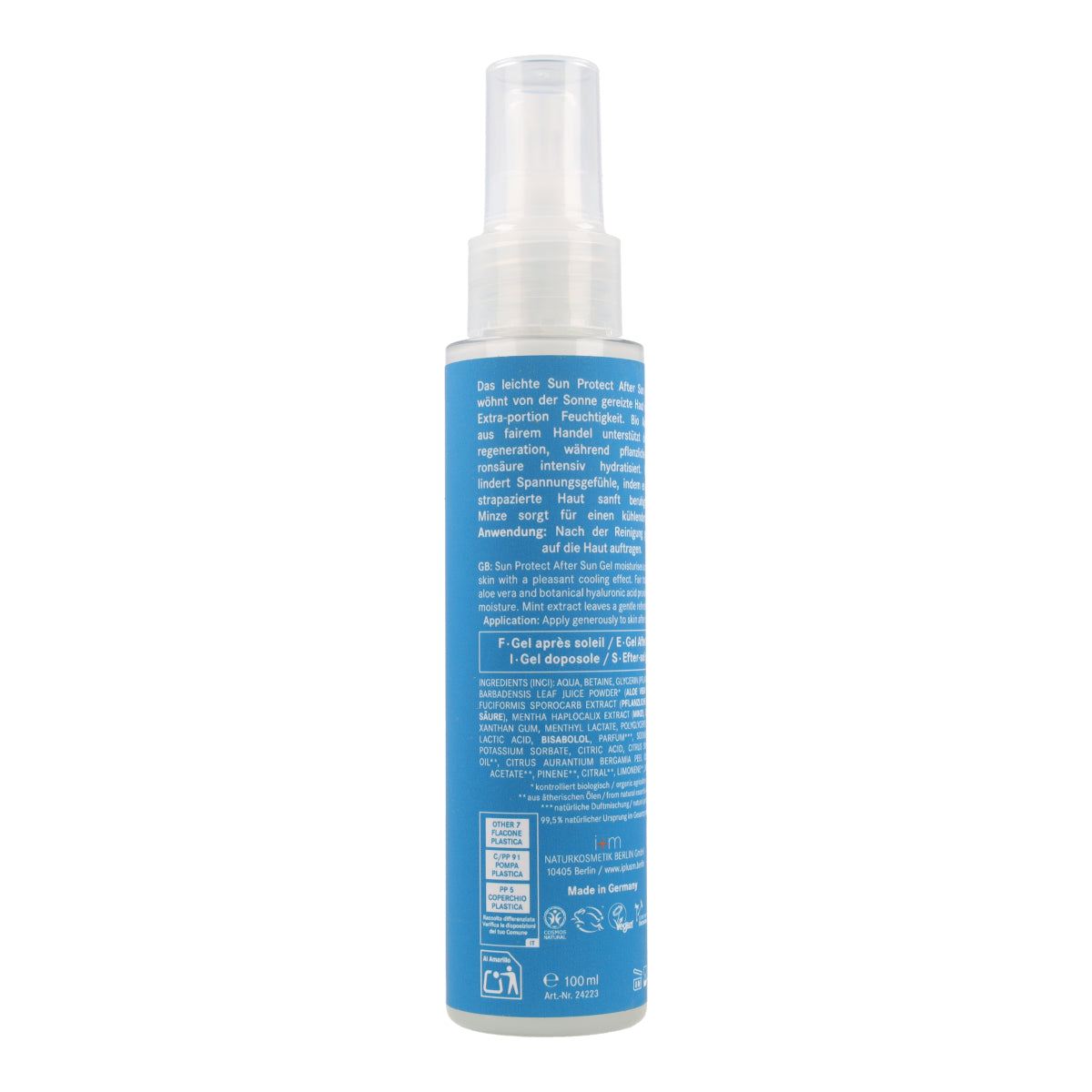 Gel après-soleil Soin naturel I+M 100 ml