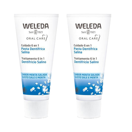 Pack 2x Pasta dentífrica salina Weleda 75 ml
