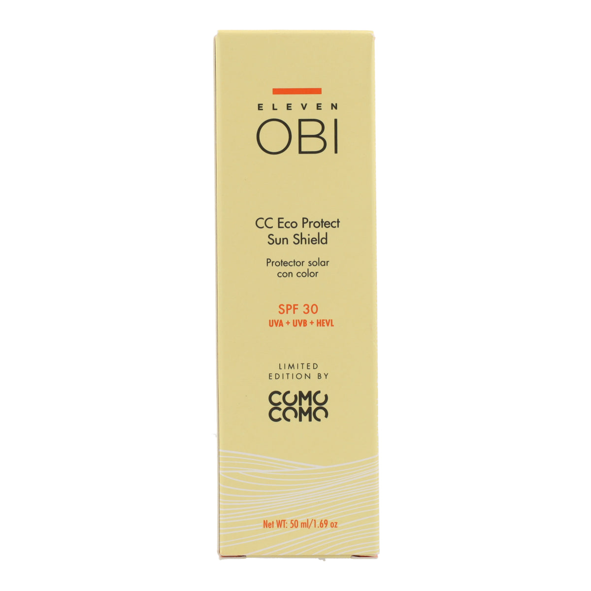 Crema antiedad con color SPF 30 CC Eco Protect Sun Shield Eleven Obi 50 ml