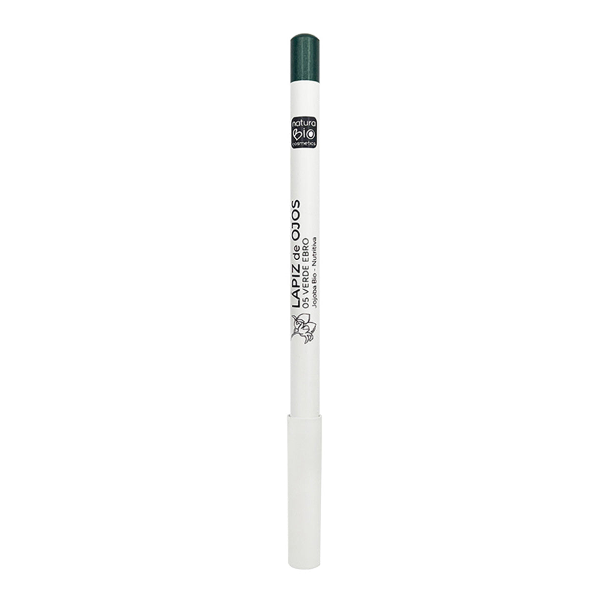 Lapiz Ojos 05 Verde Ebro Naturabio Con Aceite de Jojoba BIO, NaturaBio Cosmetics, 4 g