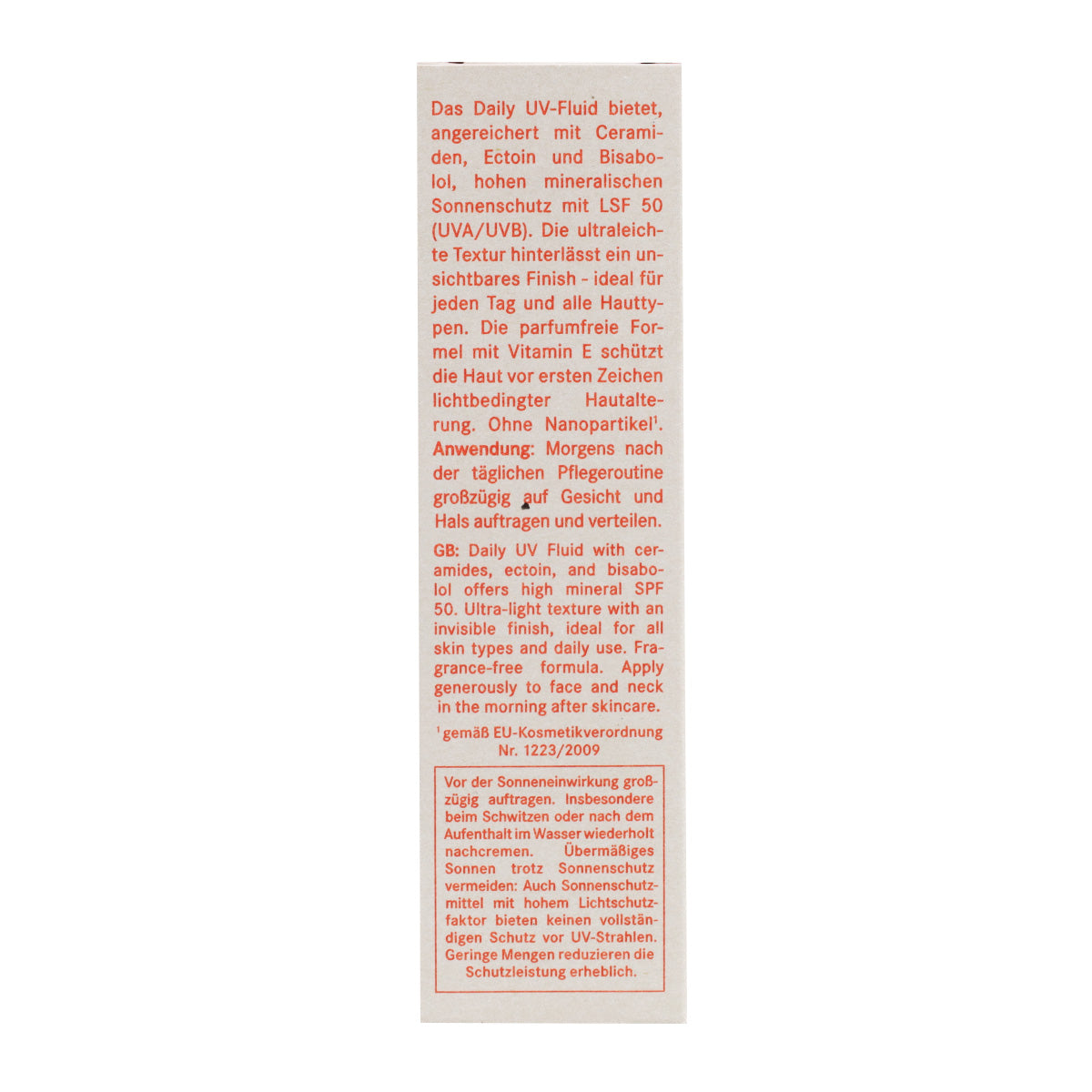 Fluide visage quotidien UV SPF50 I+M 30 ml