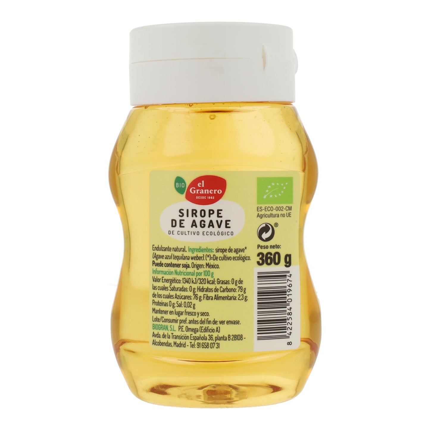 Sirope de ágave Bio El Granero 690 g