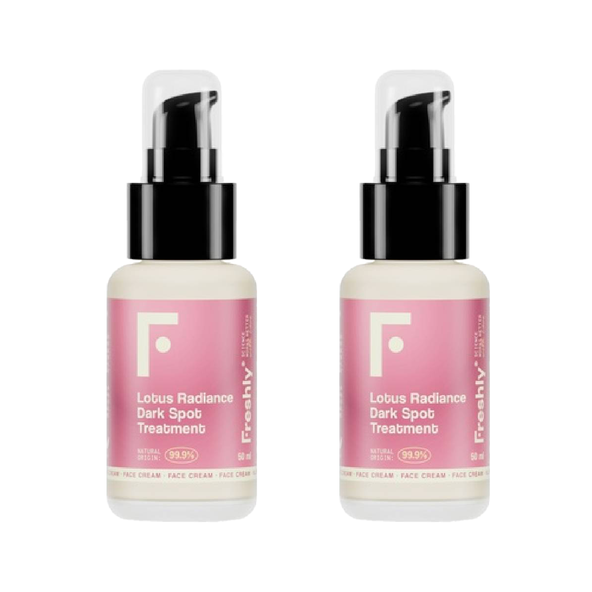 Pack 2x Crema Facial Tratamiento Despigmentante Lotus Radiance Darkspot Freshly 50ml